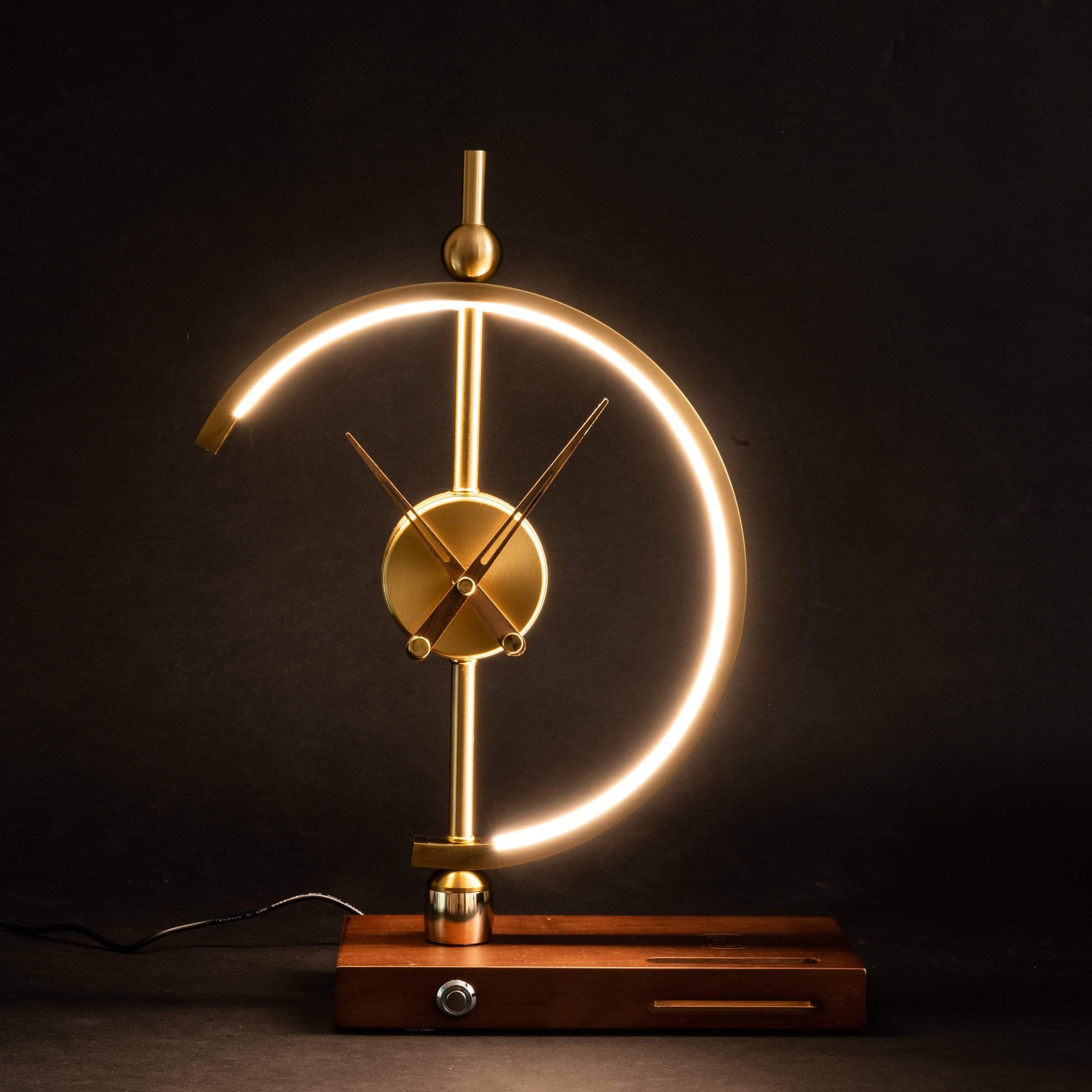 Rechargeable Lamp Clock for Modern Home Decor