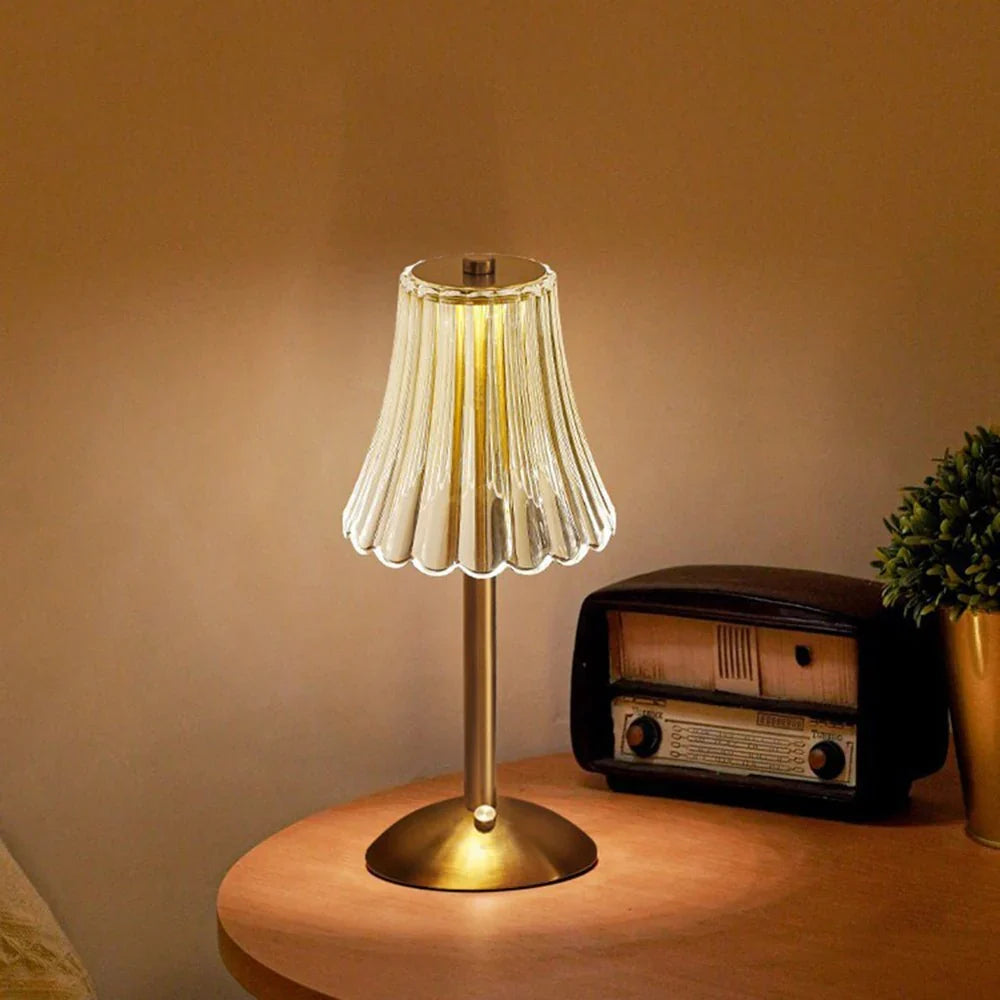 Rechargeable Crystal LED Table Lamp