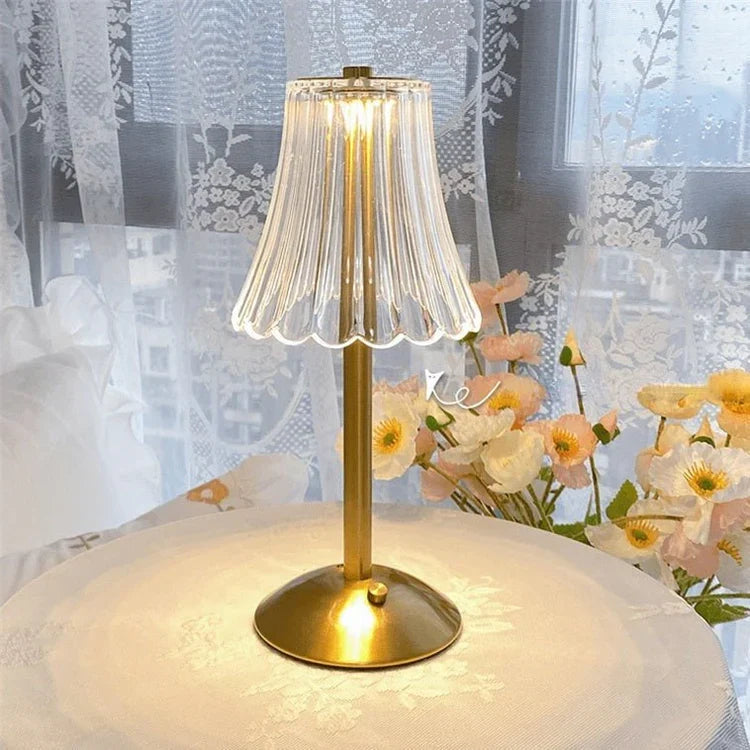 Rechargeable Crystal LED Table Lamp