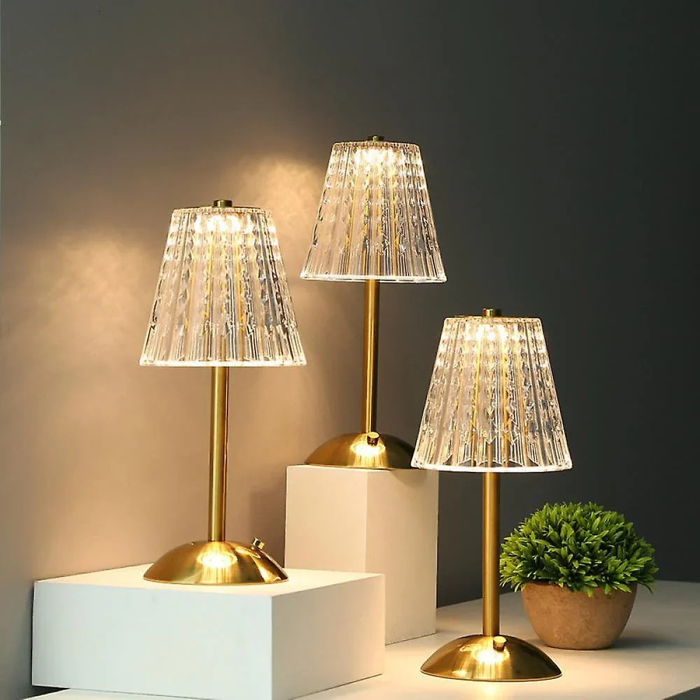 Rechargeable Crystal LED Table Lamp