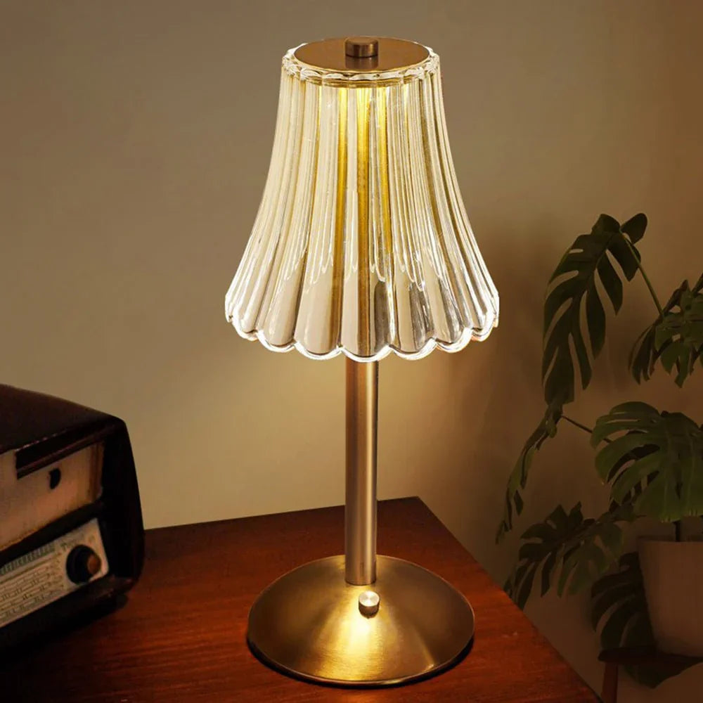 Rechargeable Crystal LED Table Lamp