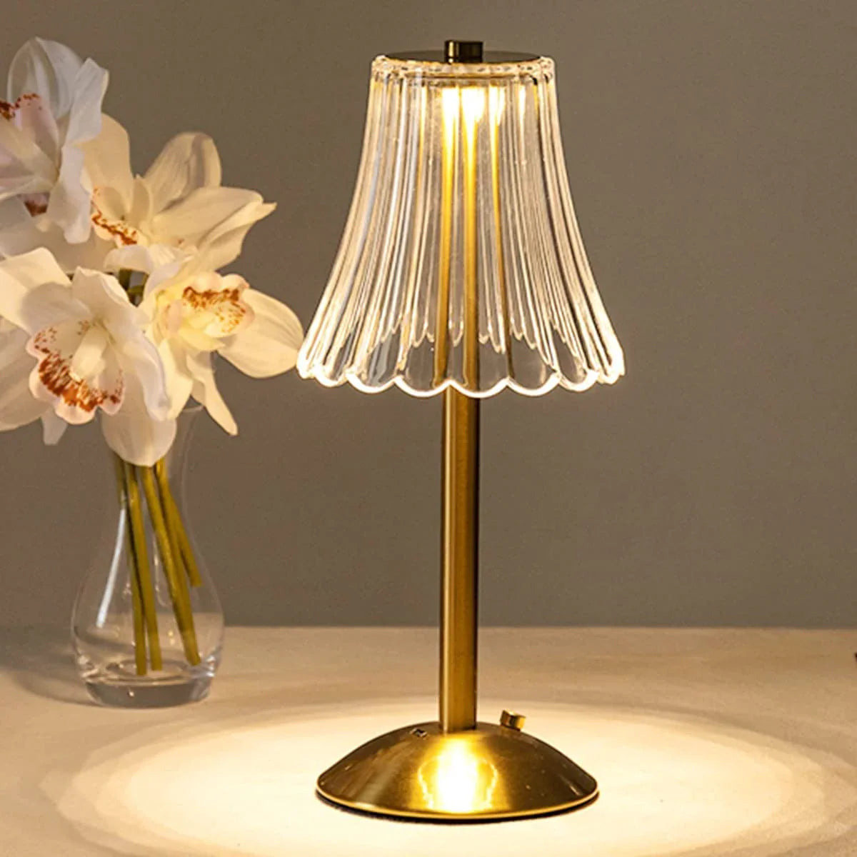 Rechargeable Crystal LED Table Lamp