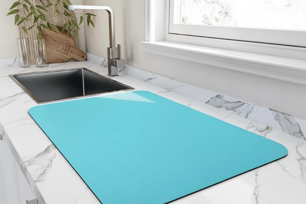 Rectangular Diatomite Dish Drying Mat