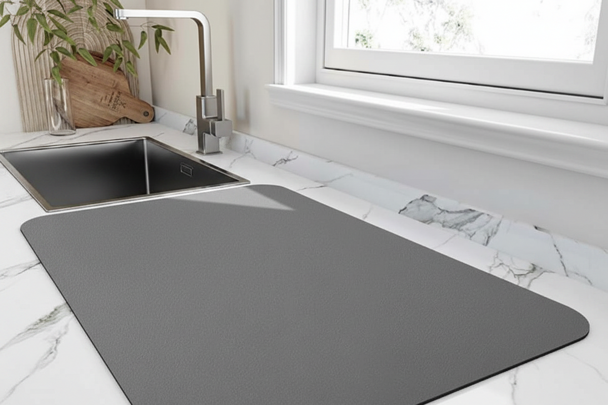 Rectangular Diatomite Dish Drying Mat