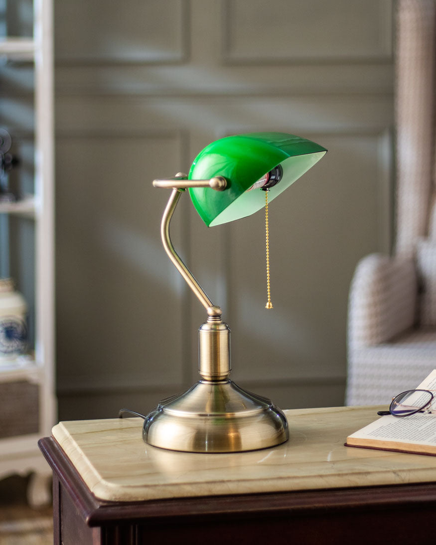 Round Energy-Efficient Table Lamp