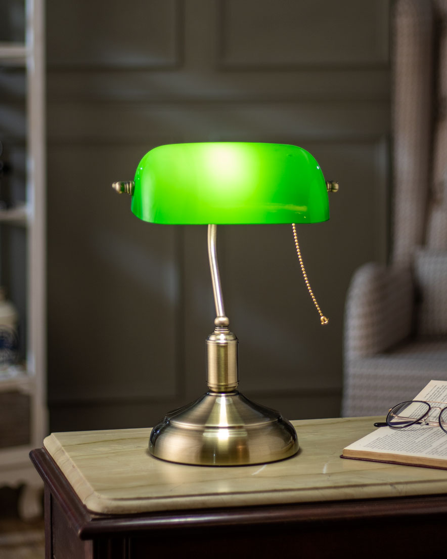 Round Energy-Efficient Table Lamp