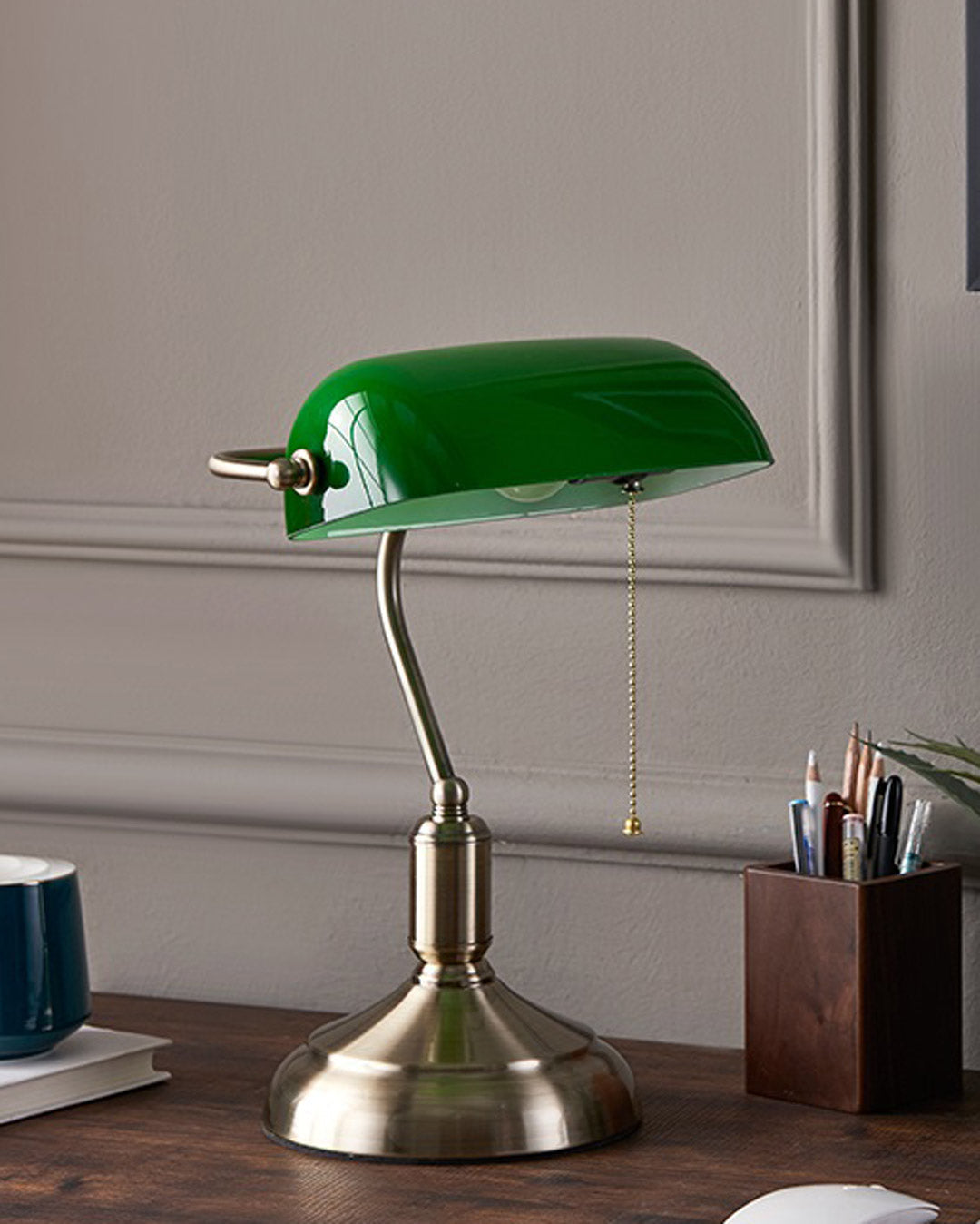 Round Energy-Efficient Table Lamp