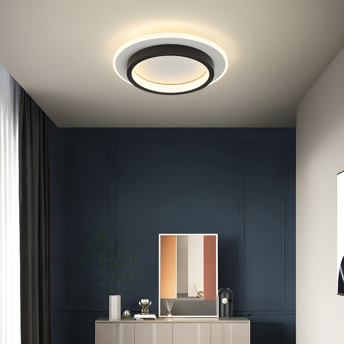Round LED Ceiling Lamp for Bedroom Hallway and Living Room