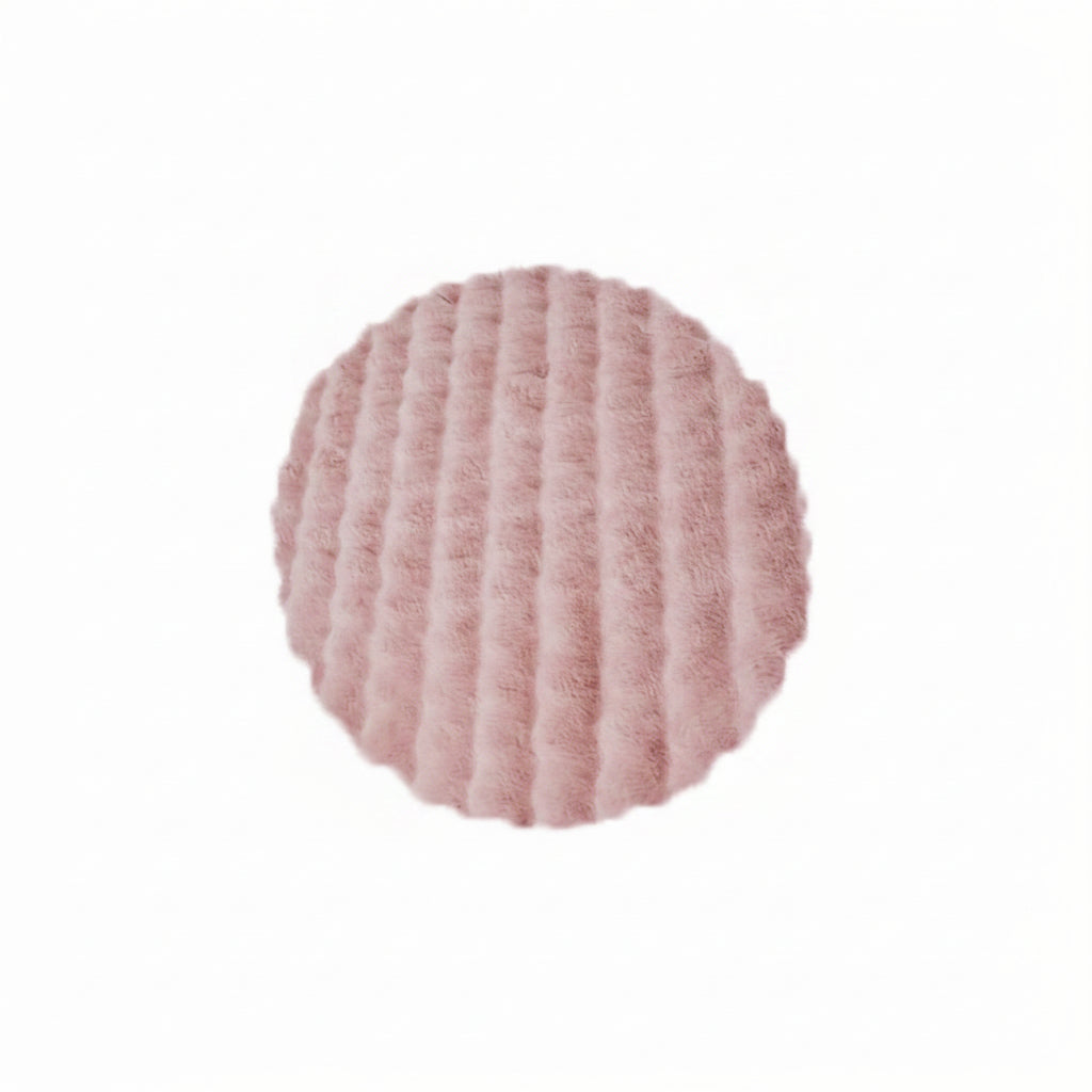 Soft Fluffy Fleece Circle Carpet for Bedroom and Living Room