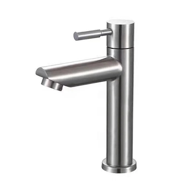 Rustproof Stainless Steel Single-Handle Bathroom Faucet