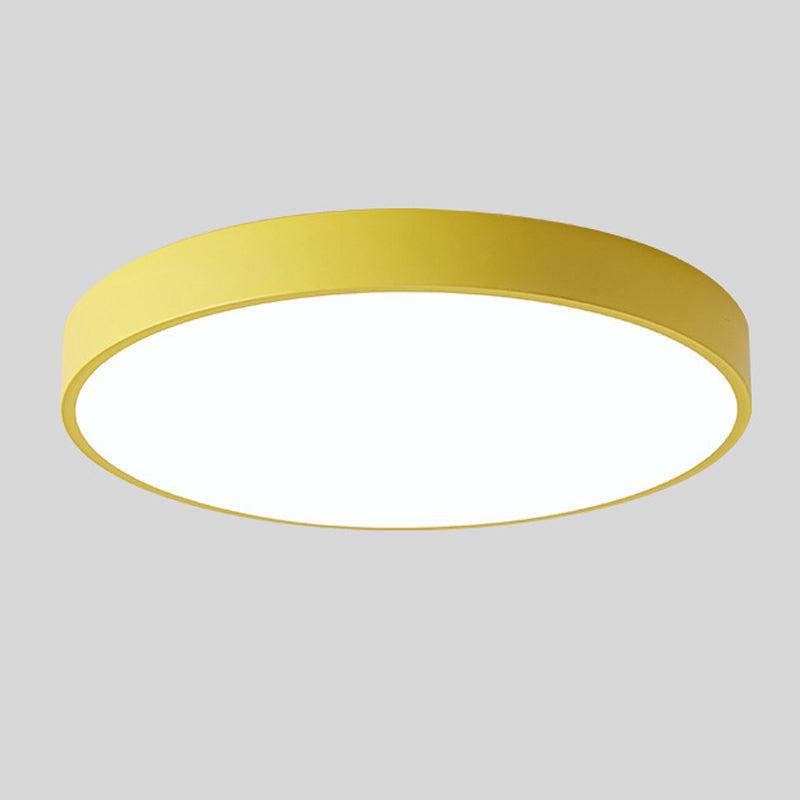 Scandinavian Ceiling Light – Round Wooden Design – Macaron Style –  Warm Light