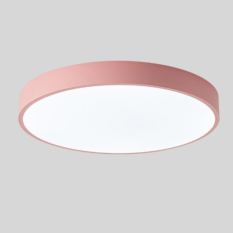 Scandinavian Ceiling Light – Round Wooden Design – Macaron Style –  Warm Light