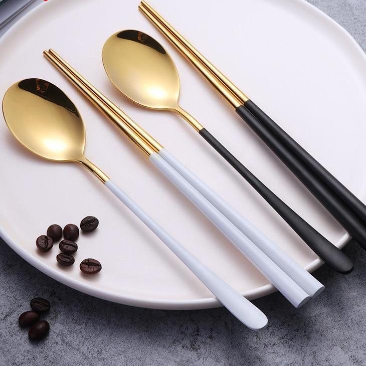Set Of 18 Stainless Steel Chopsticks