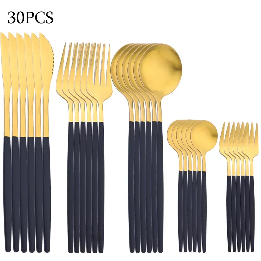 Set Of 30 Stainless Steel Cutlery Set