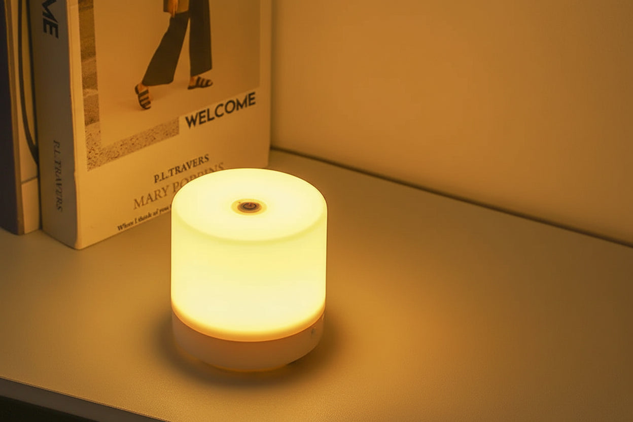 Compact Touch-Dimming LED Night Light