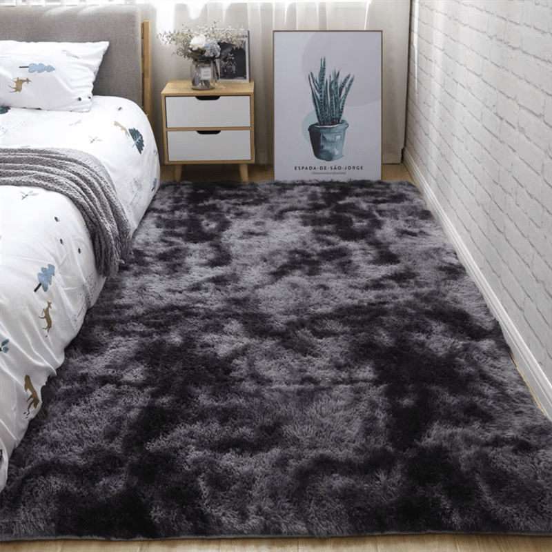 Shaggy Carpet with Plush Texture and Non-Slip Backing