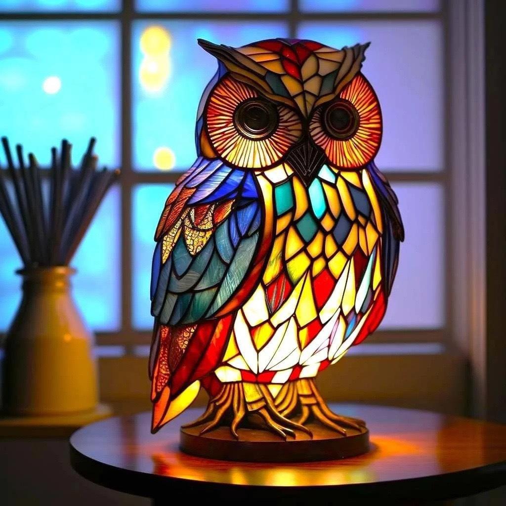Soft Owl Night Light – Warm Glow LED Lamp for Kids' Rooms, Portable and Child-Friendly Design
