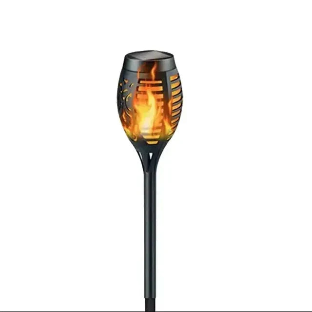 Solar Flame Path Lights Flickering LED Outdoor Garden Decor