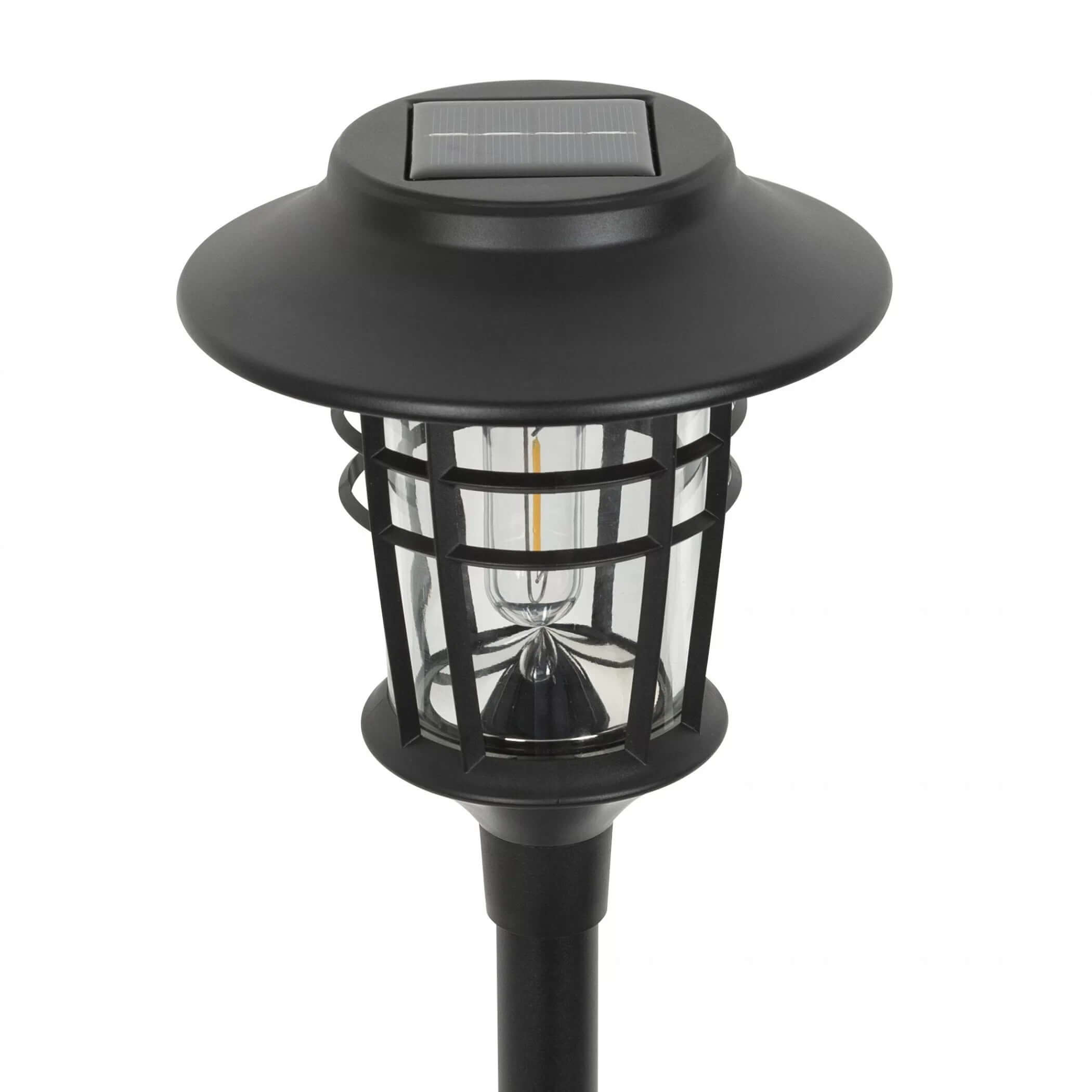 Solar Garden Lights - 6-Pack Outdoor Torch Lamps, 10 Lumens, Durable Aluminum & Plastic, 59cm H for Pathways and Patios