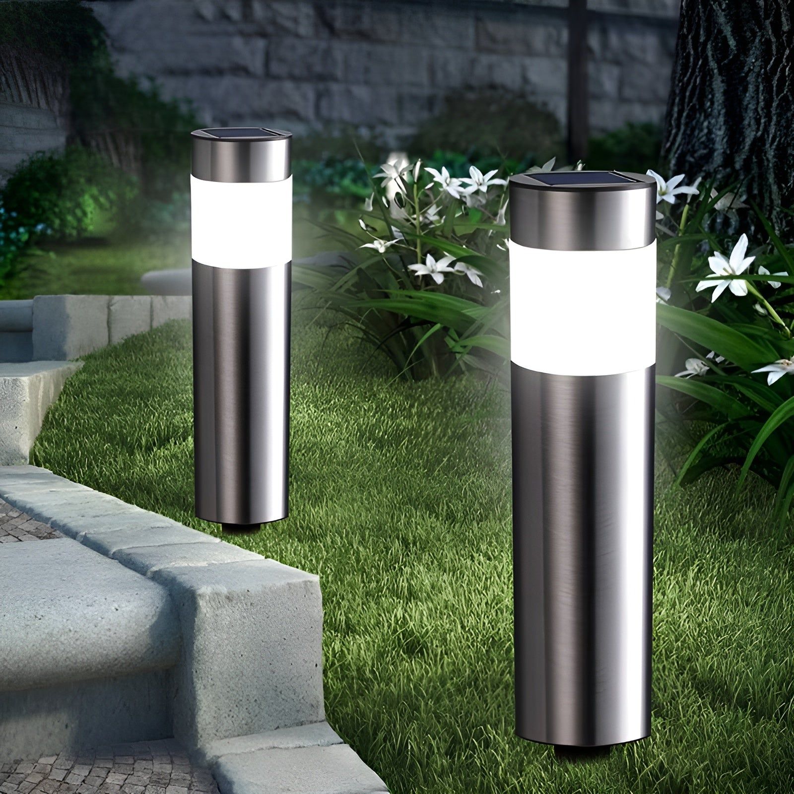 Solar LED Garden Lights for Modern Outdoor Home and Decor