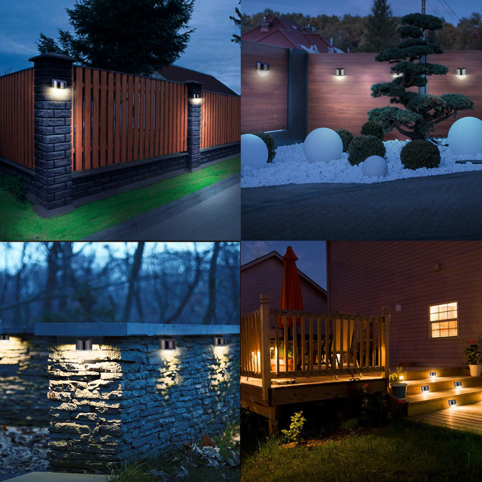 Solar LED Outdoor Wall Light for Garden Lawn and Garden Path