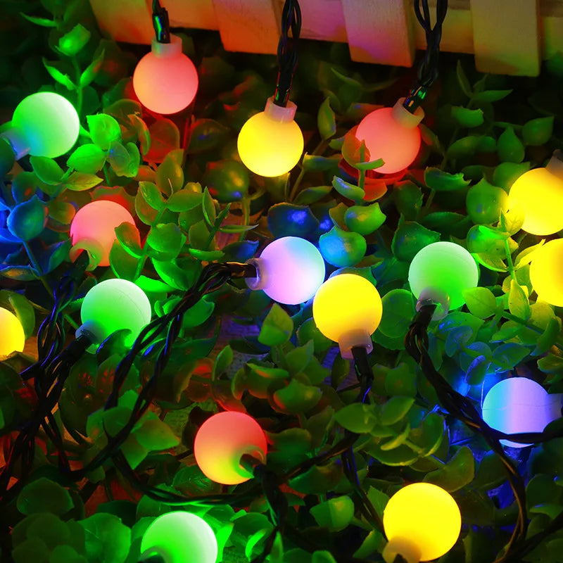 Solar Powered Outdoor String Lights – Colorful LED Fairy Lights with Weatherproof Design for Gardens and Parties