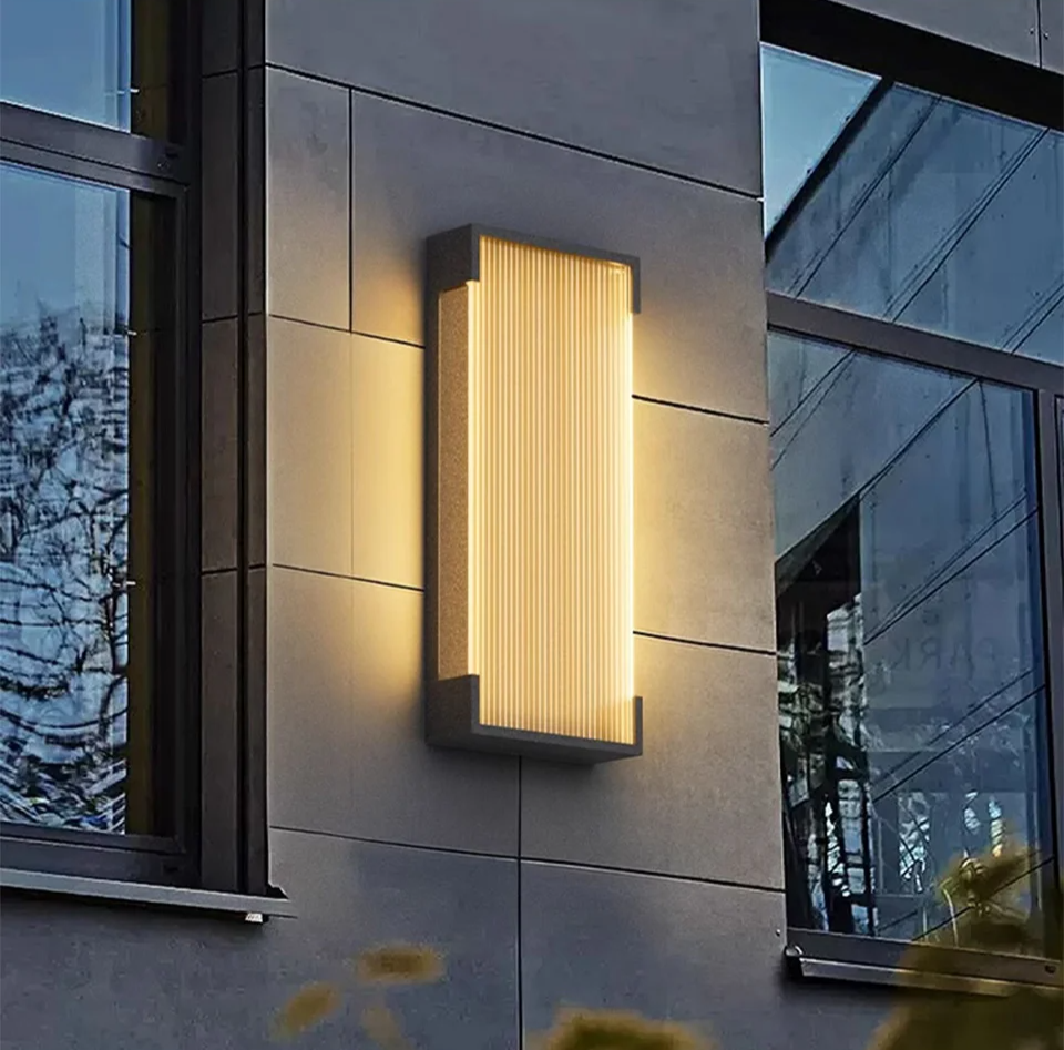 Solar Powered Outdoor Wall Lamp for Garden and Exterior Lighting