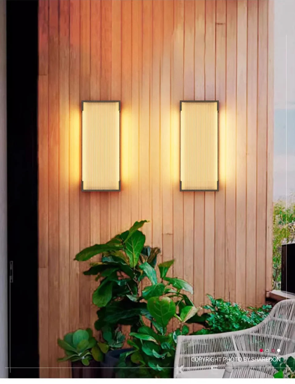 Solar Powered Outdoor Wall Lamp for Garden and Exterior Lighting