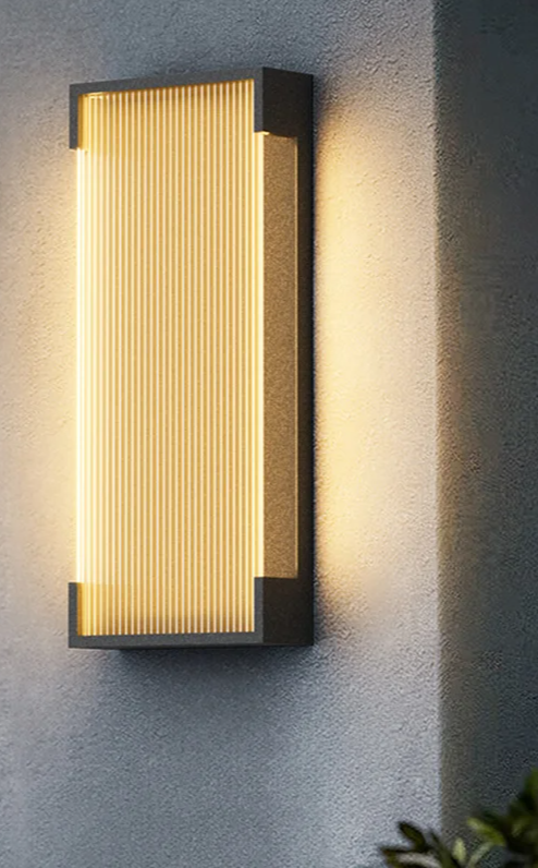 Solar Powered Outdoor Wall Lamp for Garden and Exterior Lighting
