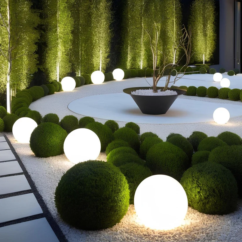 Solar LED Garden Globe Light
