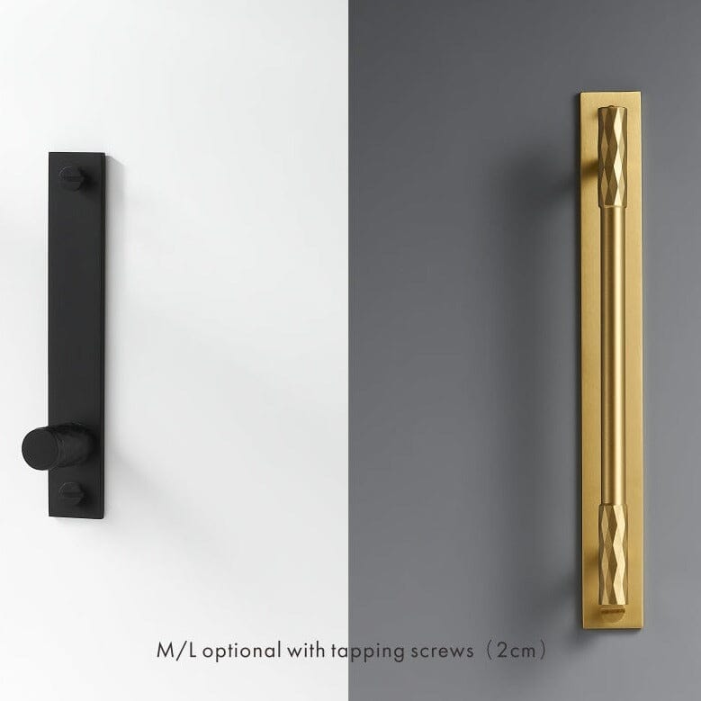 Solid Brass Pull Handle with Diamond Pattern – Matt Brushed Nickel Finish for Kitchen Cabinet Doors and Furniture
