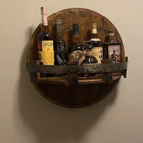 Solid Wood Bottle Display