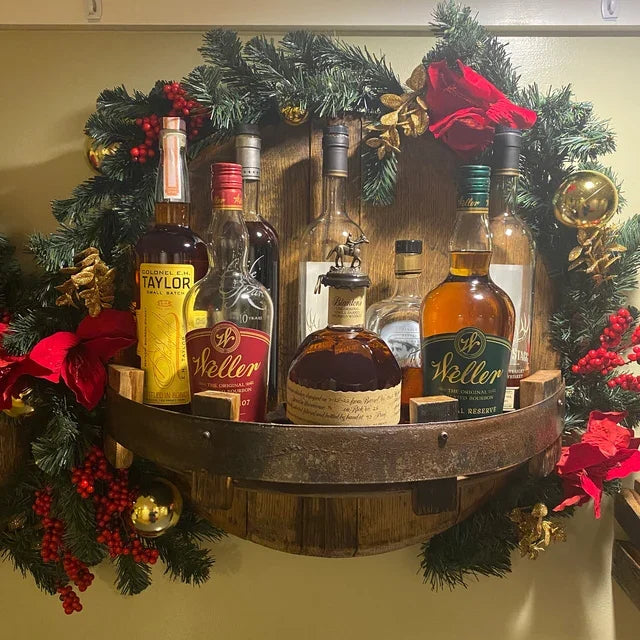 Solid Wood Bottle Display