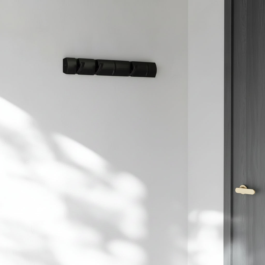 Space-Saving Hanger for Coats, Towels and Clothing