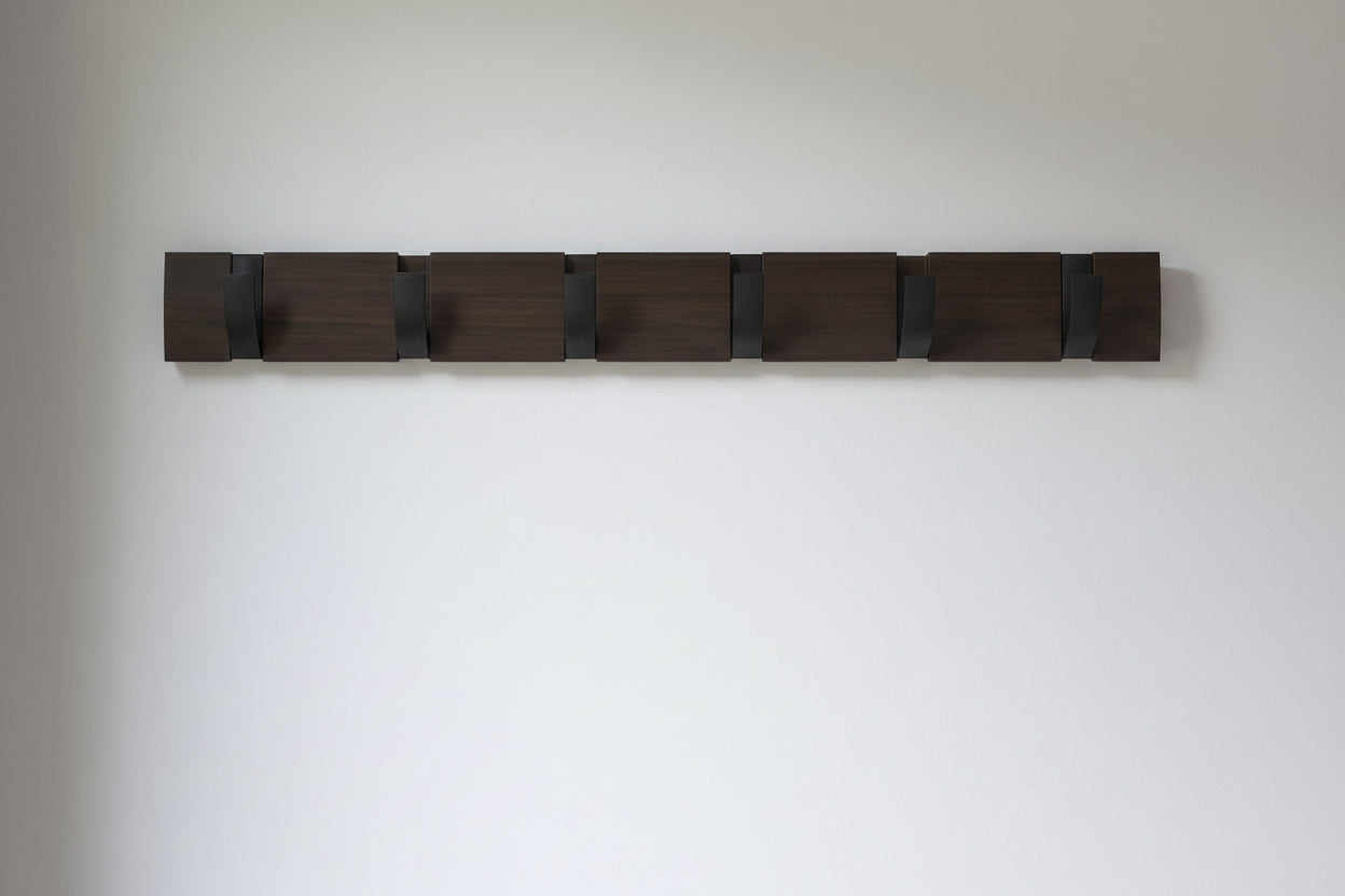 Space-Saving Hanger for Coats, Towels and Clothing