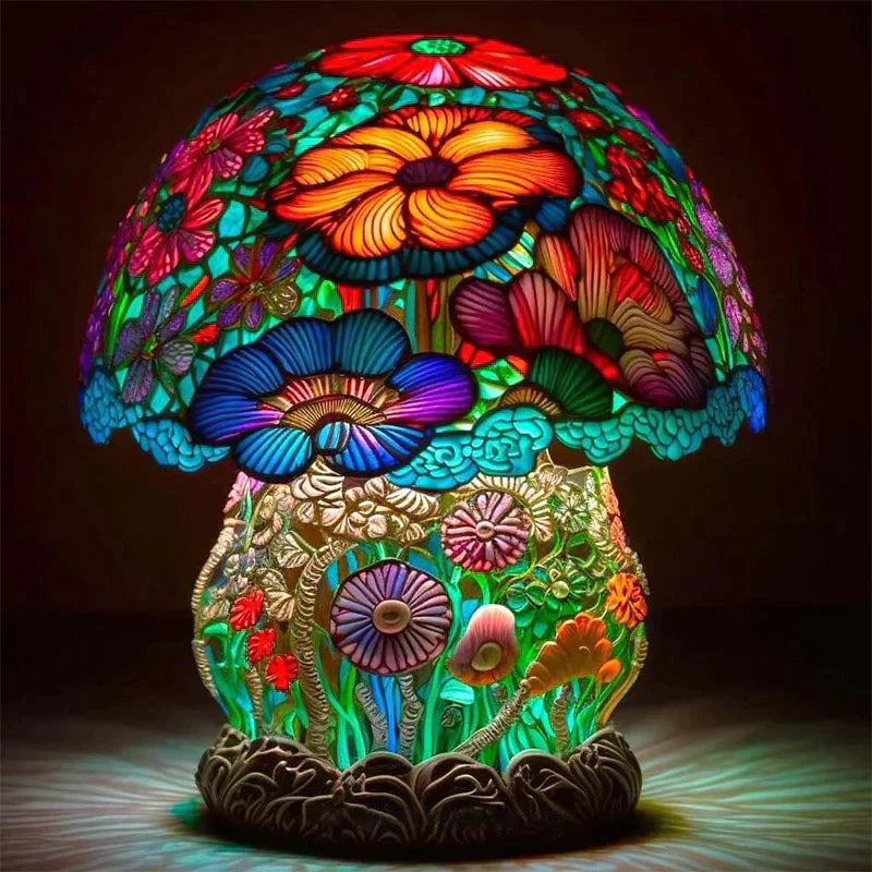 Stained Glass Table Lamp for a Magical Ambience