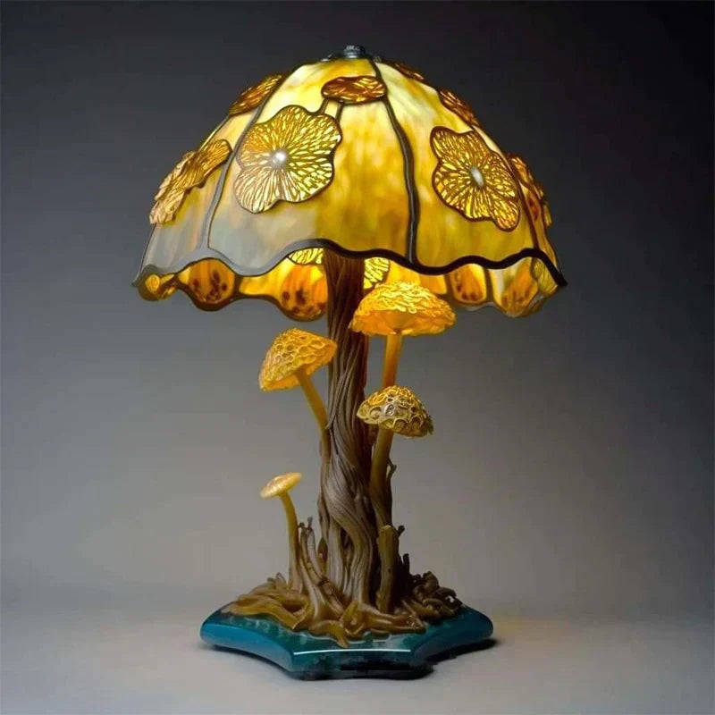 Stained Glass Table Lamp for a Magical Ambience