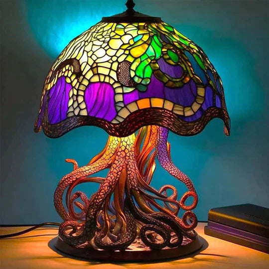 Stained Glass Table Lamp for a Magical Ambience