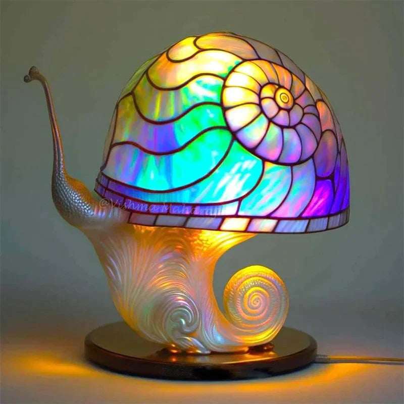 Stained Glass Table Lamp for a Magical Ambience