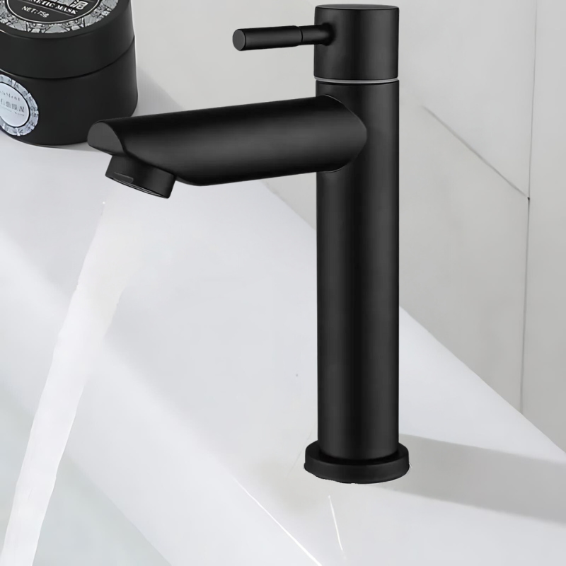 Stainless Steel Single-Handle Bathroom Faucet