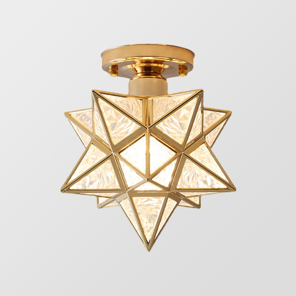 Star-Shaped Ceiling Lamp for Stylish Home Illumination