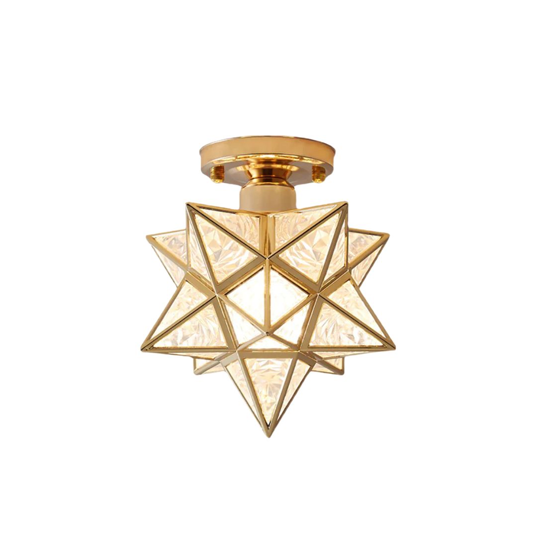 Star-Shaped Ceiling Lamp for Stylish Home Illumination