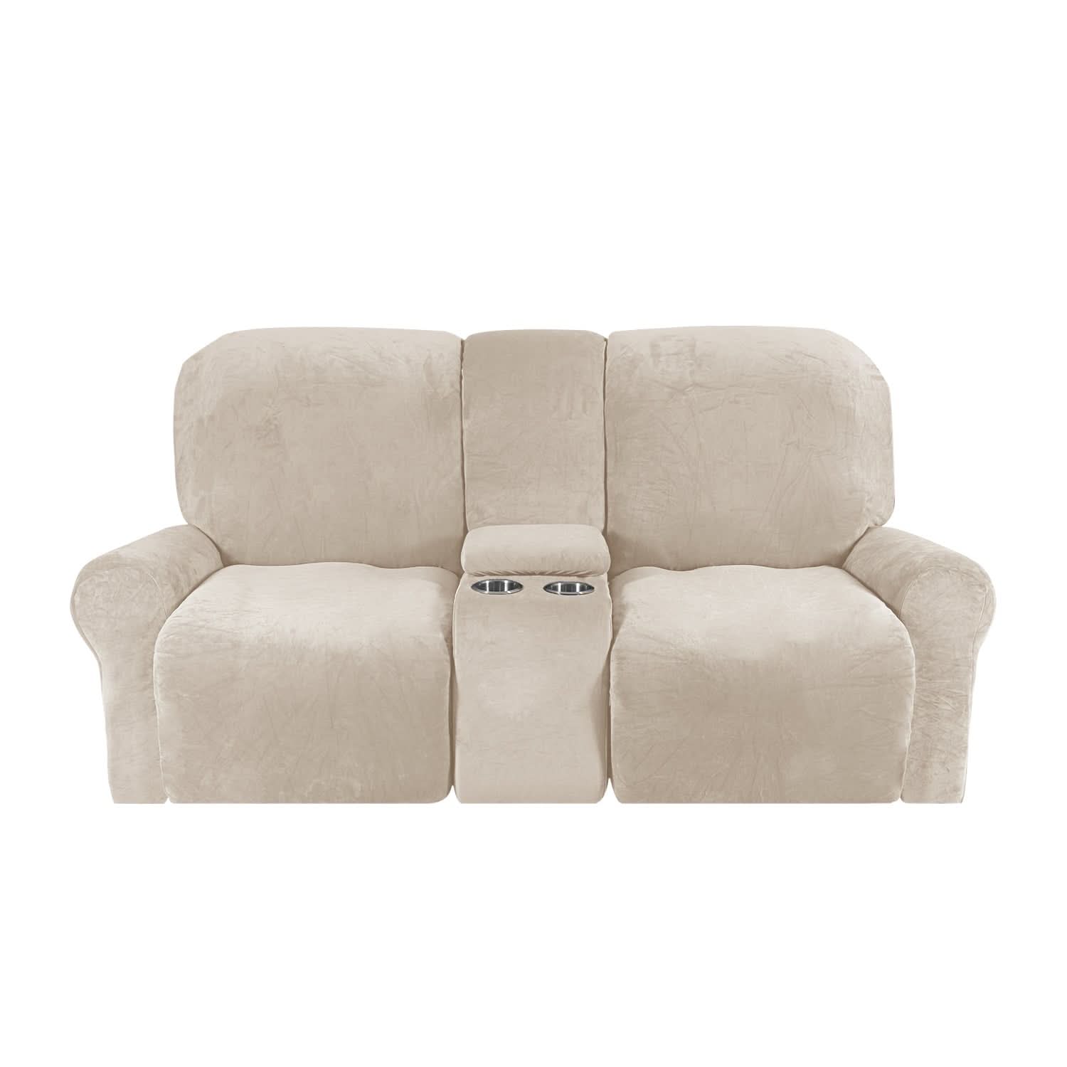 Stretch-Fit Non-Slip Machine-Washable Recliner Cover