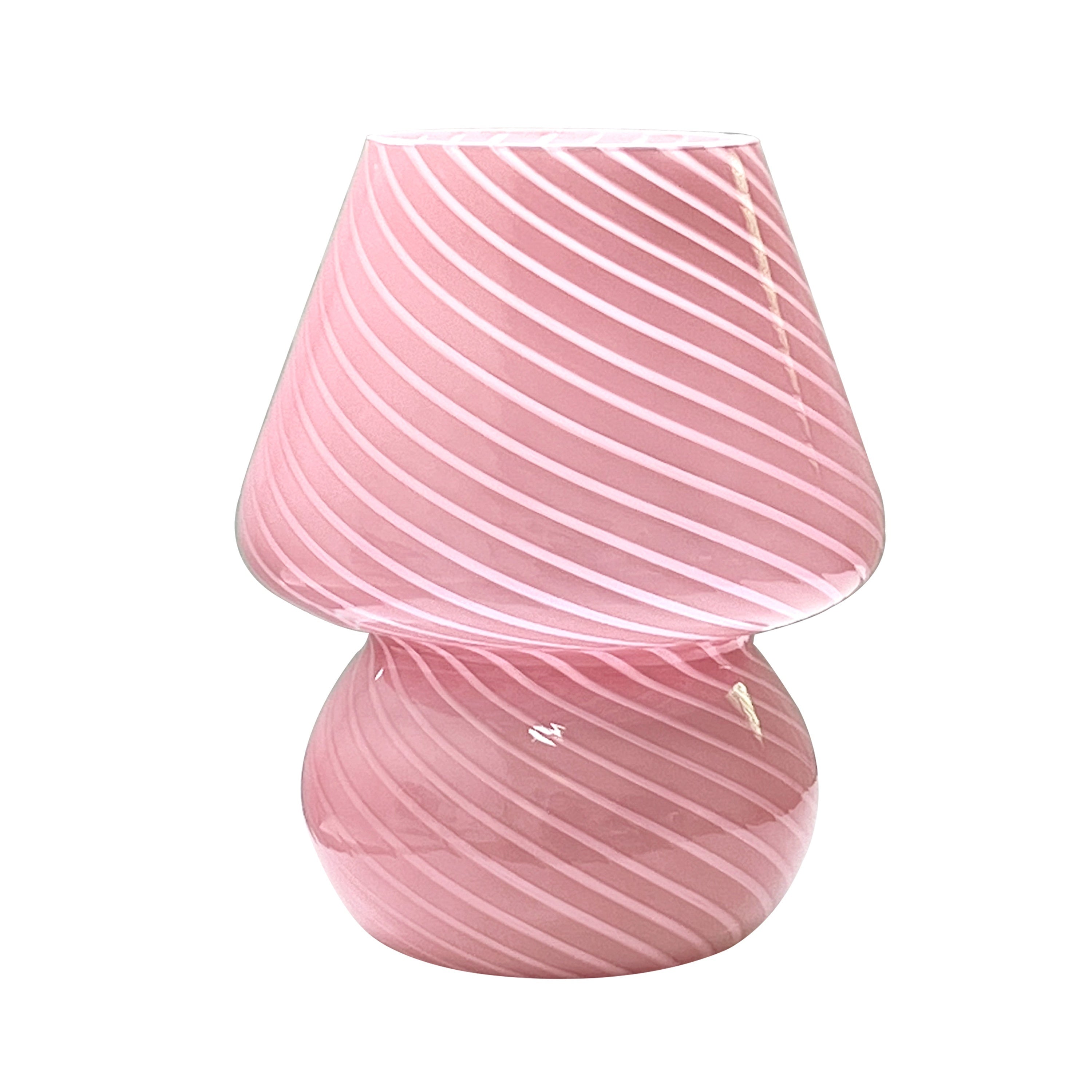Style Glass Mushroom Lamp USB Dimmable LED Table Light