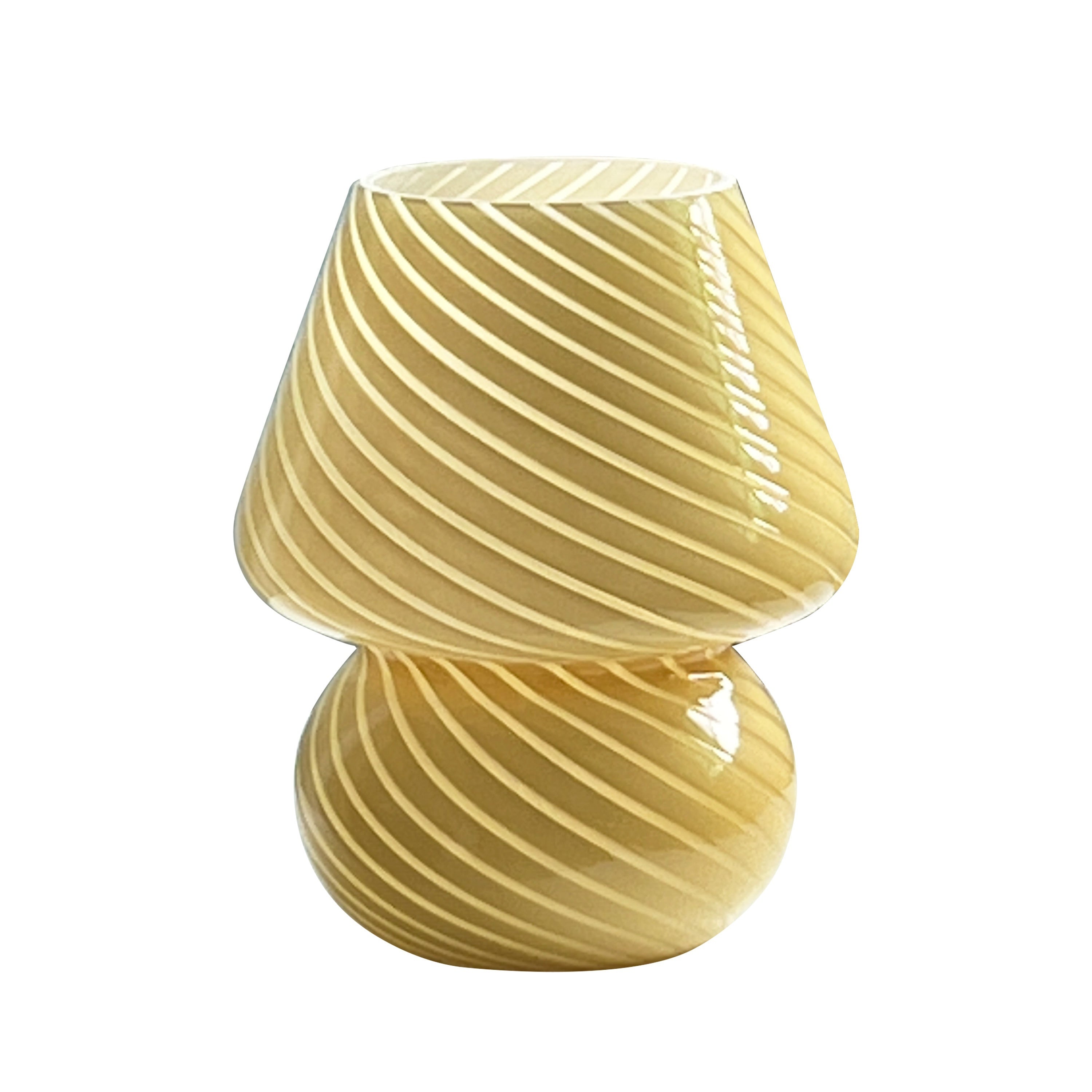 Style Glass Mushroom Lamp USB Dimmable LED Table Light