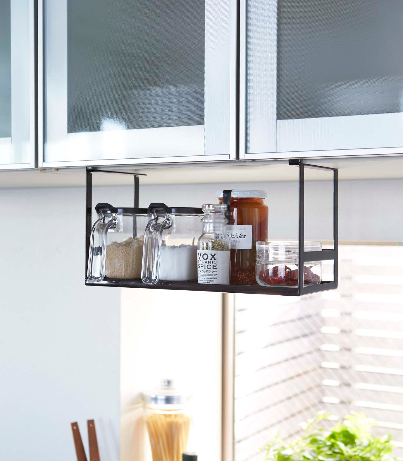 Stylish Stainless Under-Shelf Organizer
