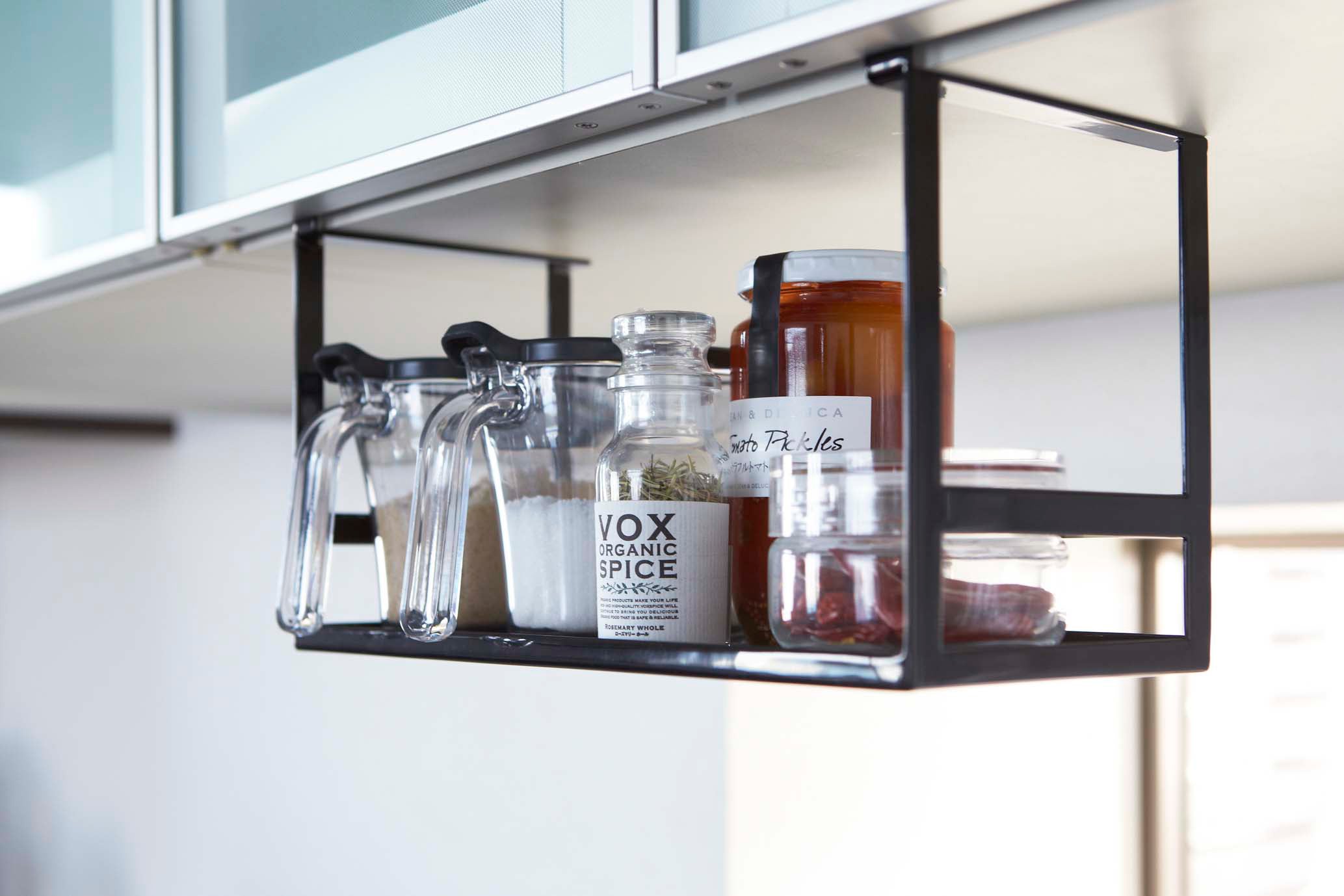 Stylish Stainless Under-Shelf Organizer