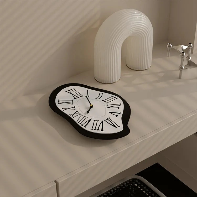 Surrealist Wall Clock with Artistic Numerals