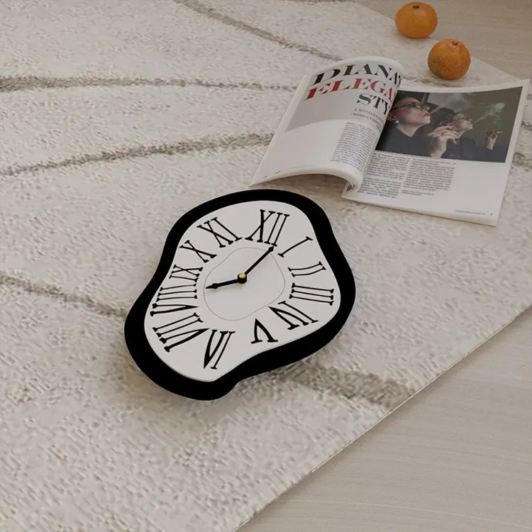 Surrealist Wall Clock with Artistic Numerals
