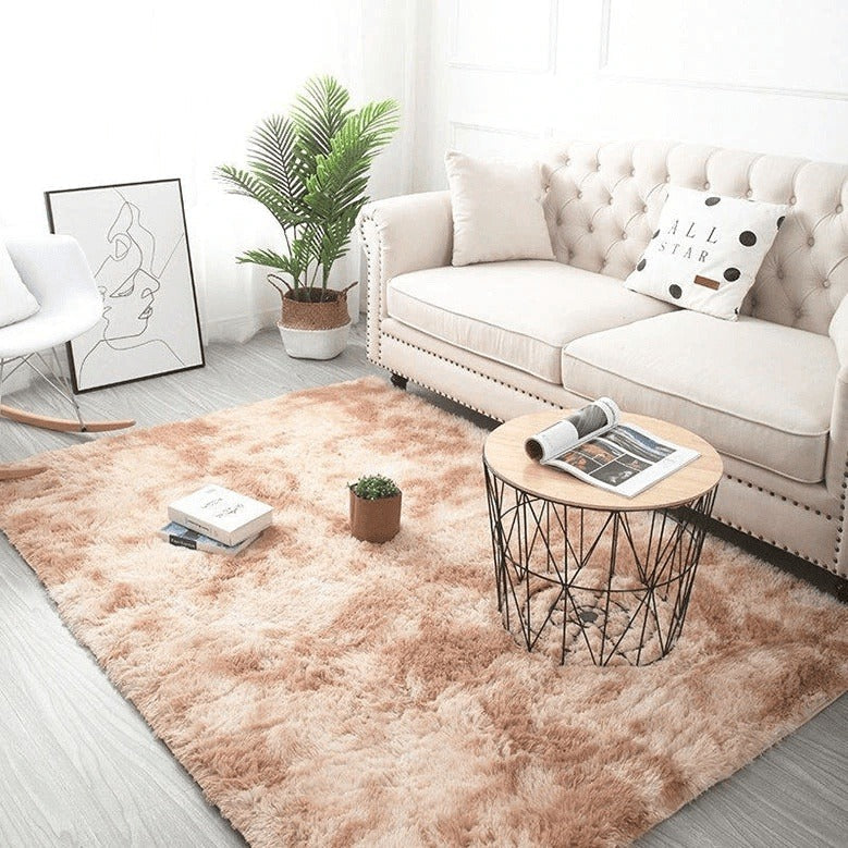 Non-Slip Tie-Dye Rug with Memory Foam